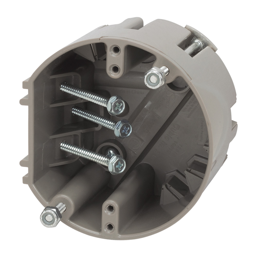 Madison Electric Smart-Box MSBFAN Low Voltage Paddle Fan Box, Polycarbonate, 24 cu-in, 1 Gangs, 6 Knockouts, 3-3/4 in H x 4 in W x 2-3/4 in D